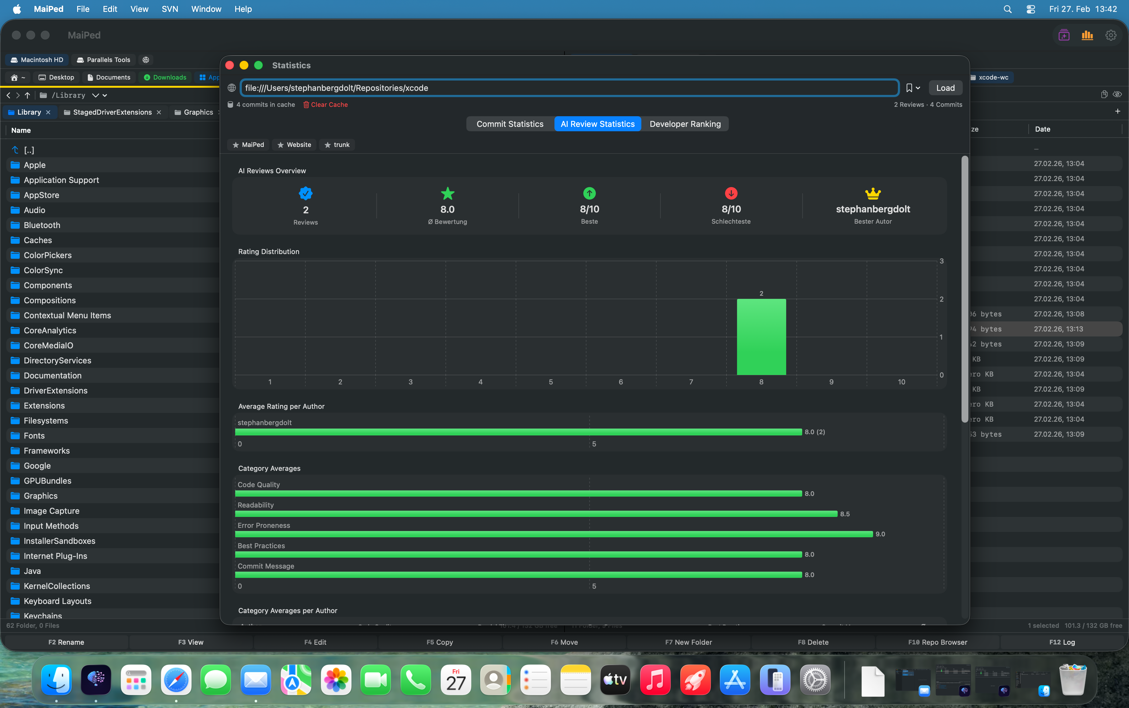 MaiPed Statistics Review Scores