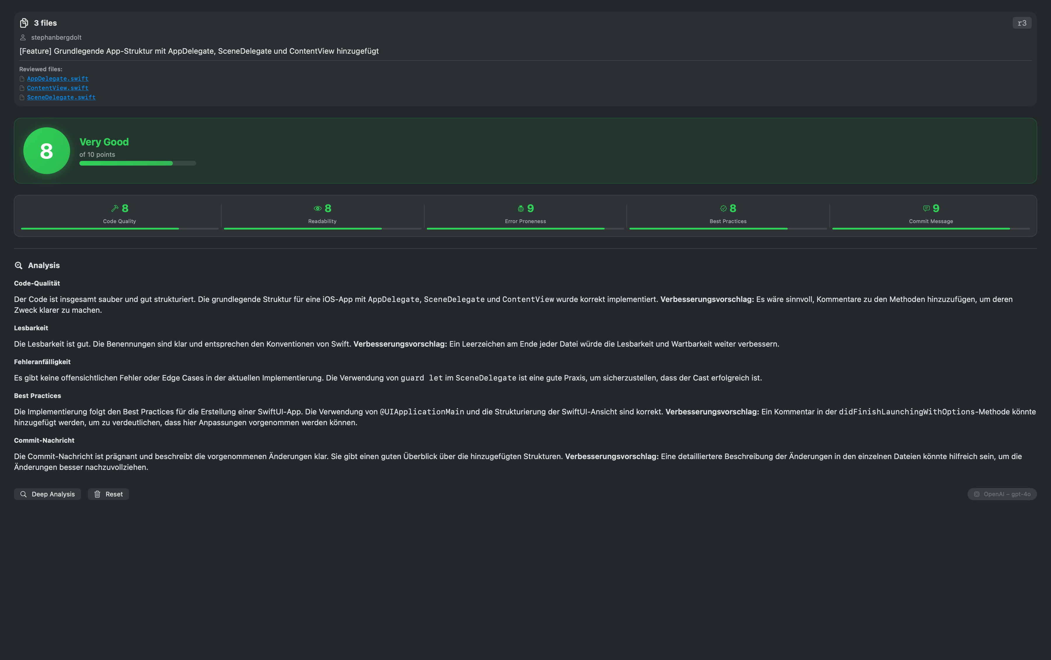 Measure Commit Quality